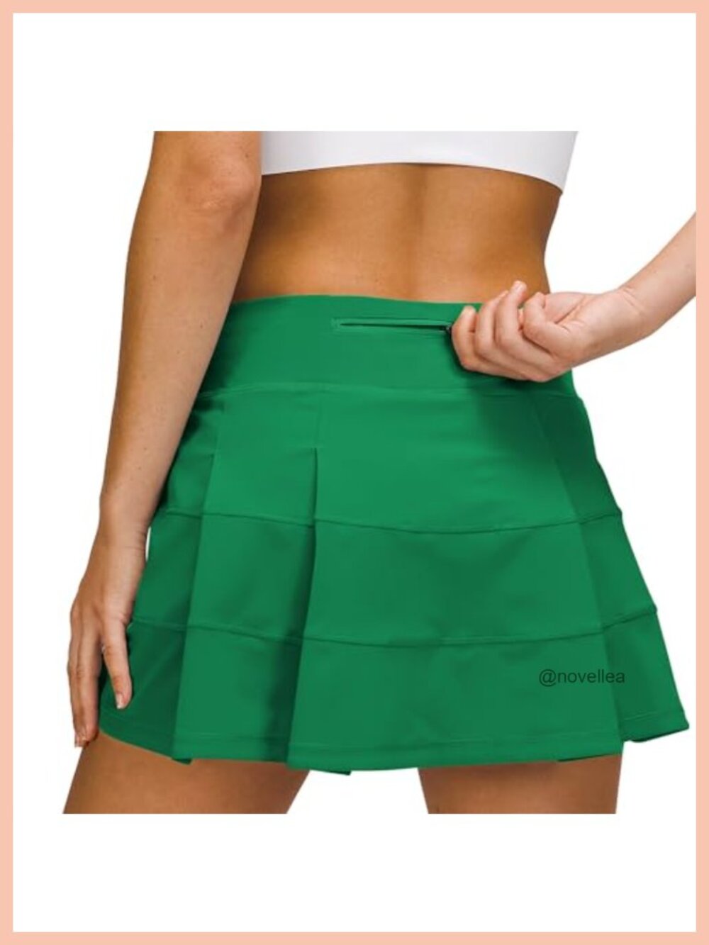 Pleated Athletic Skort with Pockets & Built-in Shorts